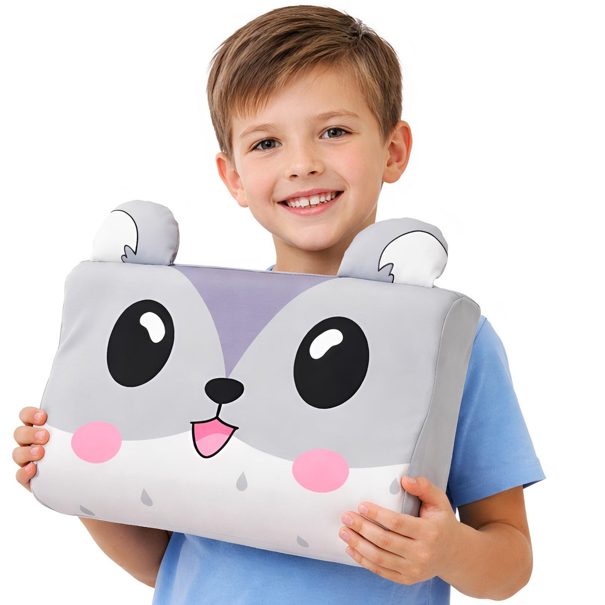 Animal Pillow for Kids with 3D Ears and Tail, Dog