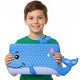 Animal Pillow for Kids with 3D Ears and Tail, Whale