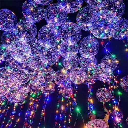 LED Balloon Transparent with Multi-Color Light String - view 7