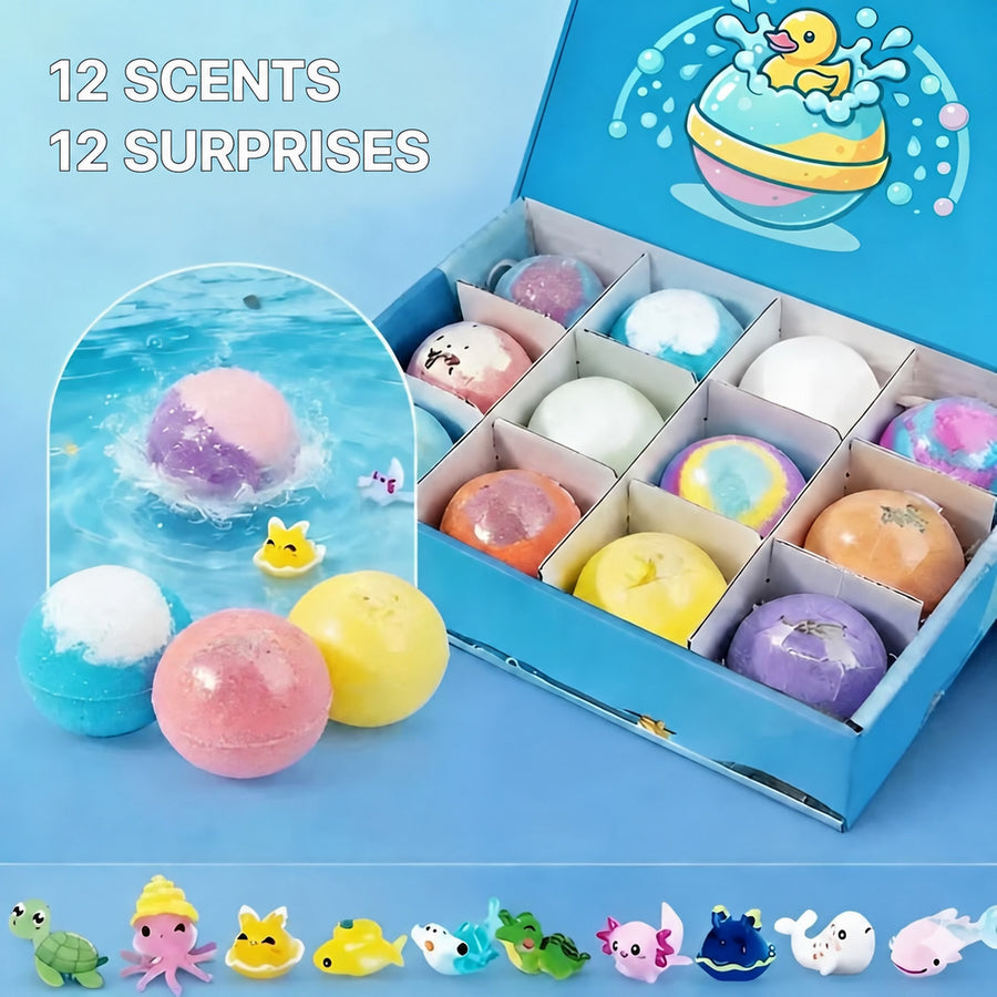 Bath Bombs for Kids with Ocean Toy Surprises (Set of 12) - view 4
