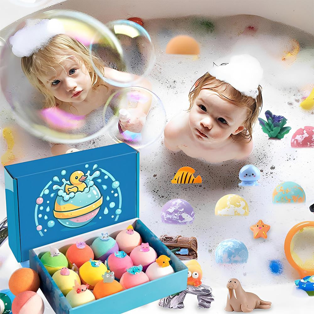 Bath Bombs for Kids with Ocean Toy Surprises (Set of 12) - view 7