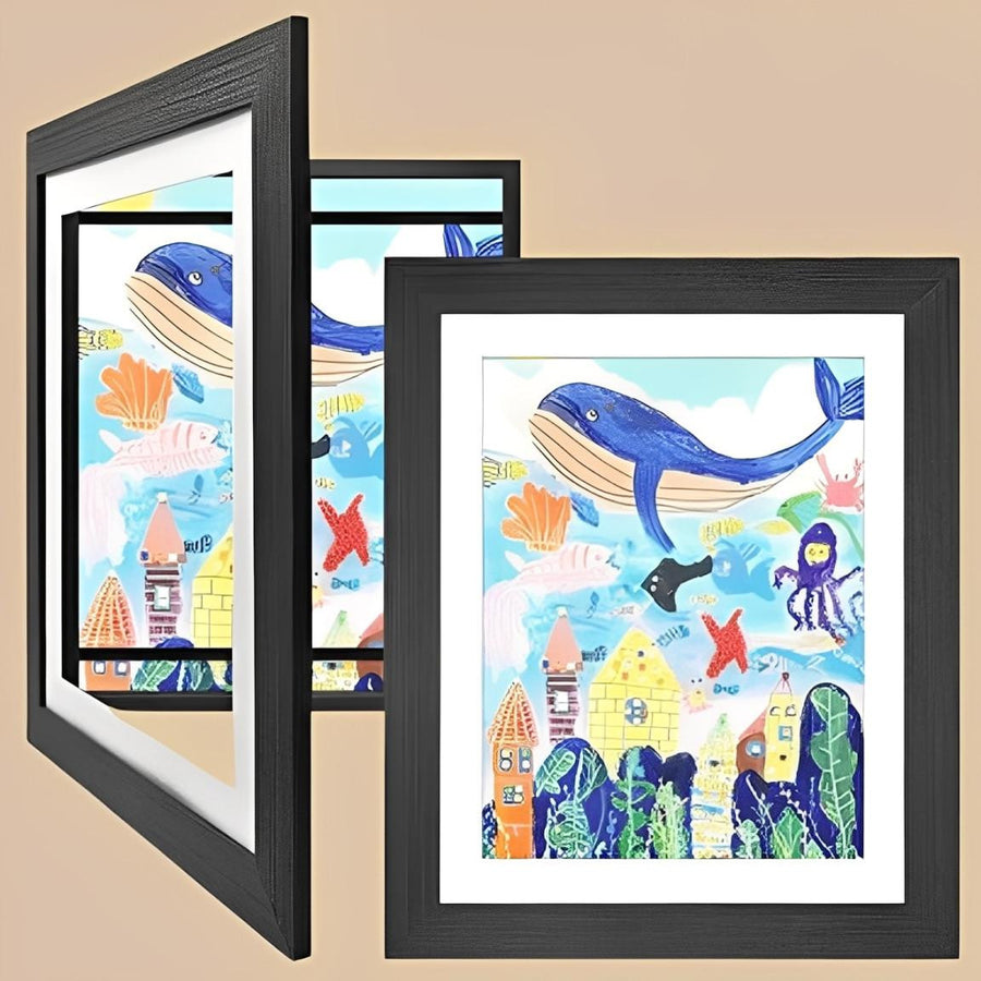 Kids Artwork Frame with Storage for 200 Drawings - view 4