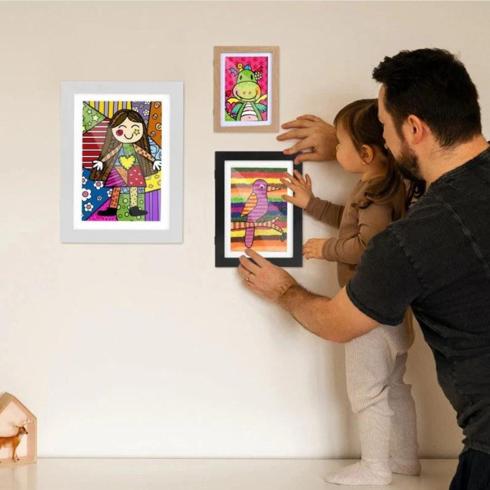 Kids Artwork Frame with Storage for 200 Drawings - view 10
