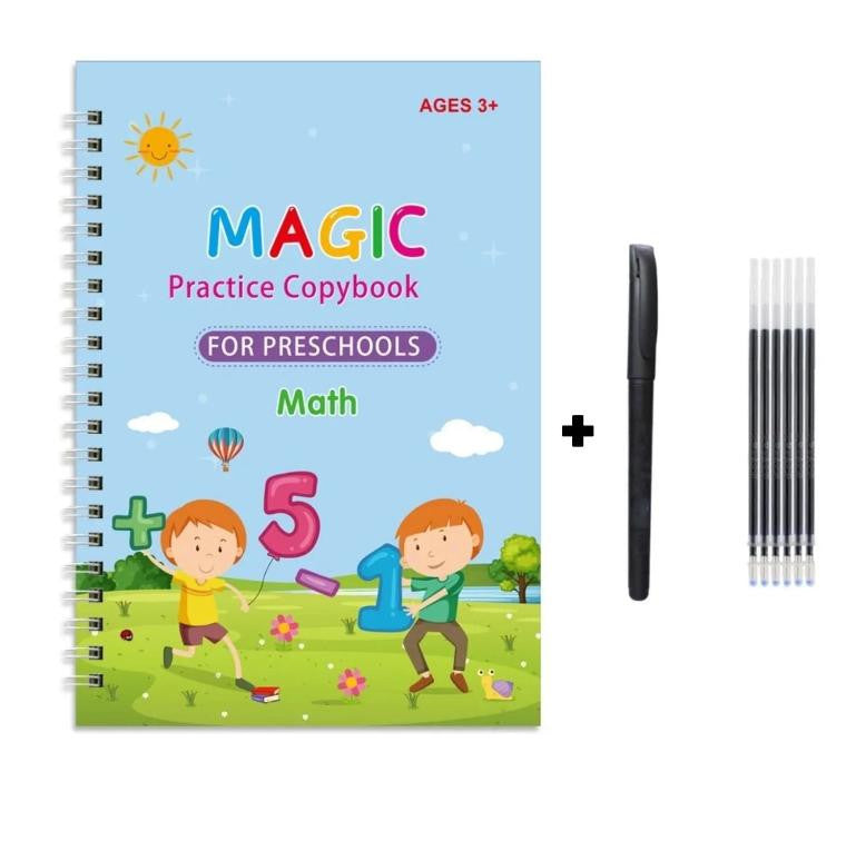 Reusable Magic Copybook with Pen and Refills for Preschoolers - view 4