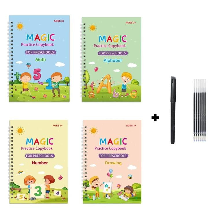 Reusable Magic Copybook with Pen and Refills for Preschoolers - view 5