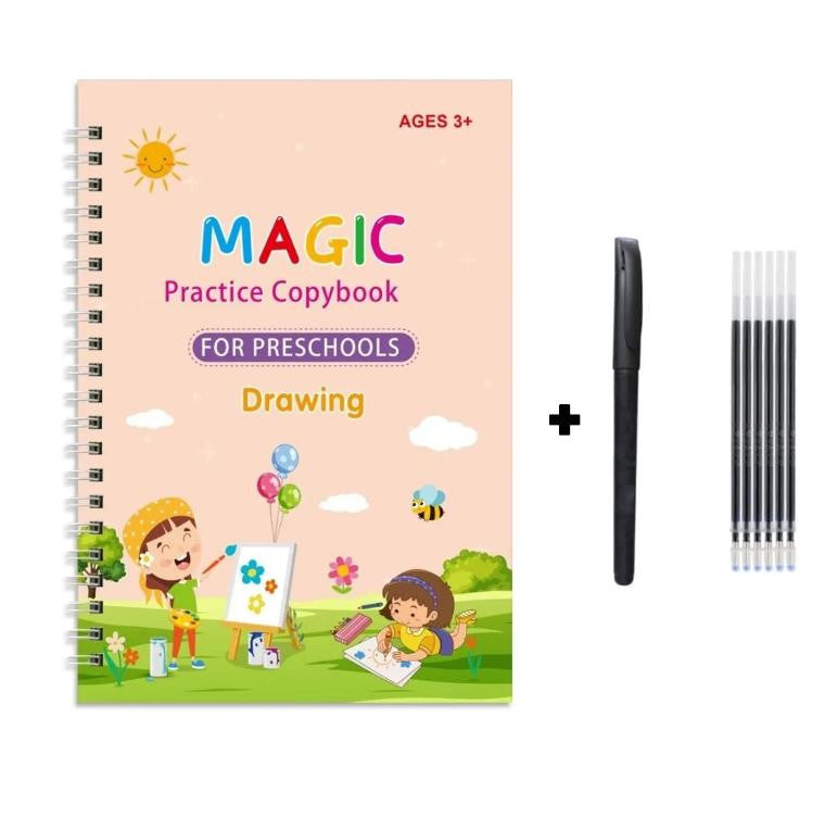 Reusable Magic Copybook with Pen and Refills for Preschoolers - view 3