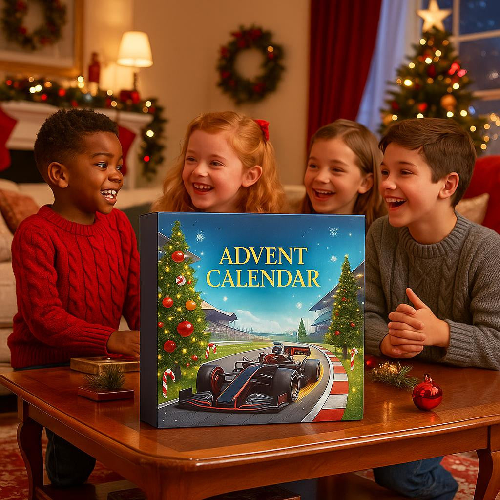 Racing Advent Calendar with 24 Toy Cars and Driver Figures - view 4