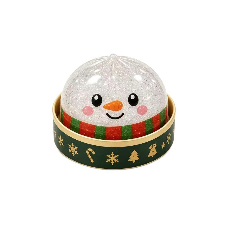 Christmas dumpling squishy in its mini steamer basket tin