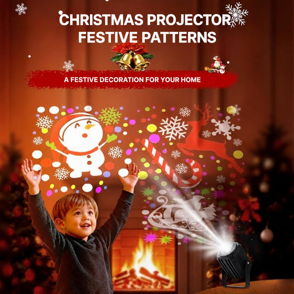 Christmas Light Projector with 16 Festive Patterns