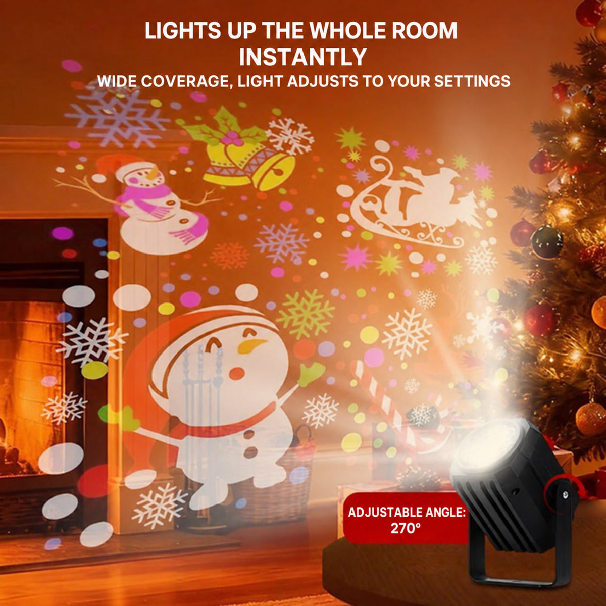 Christmas Light Projector with 16 Festive Patterns - view 7