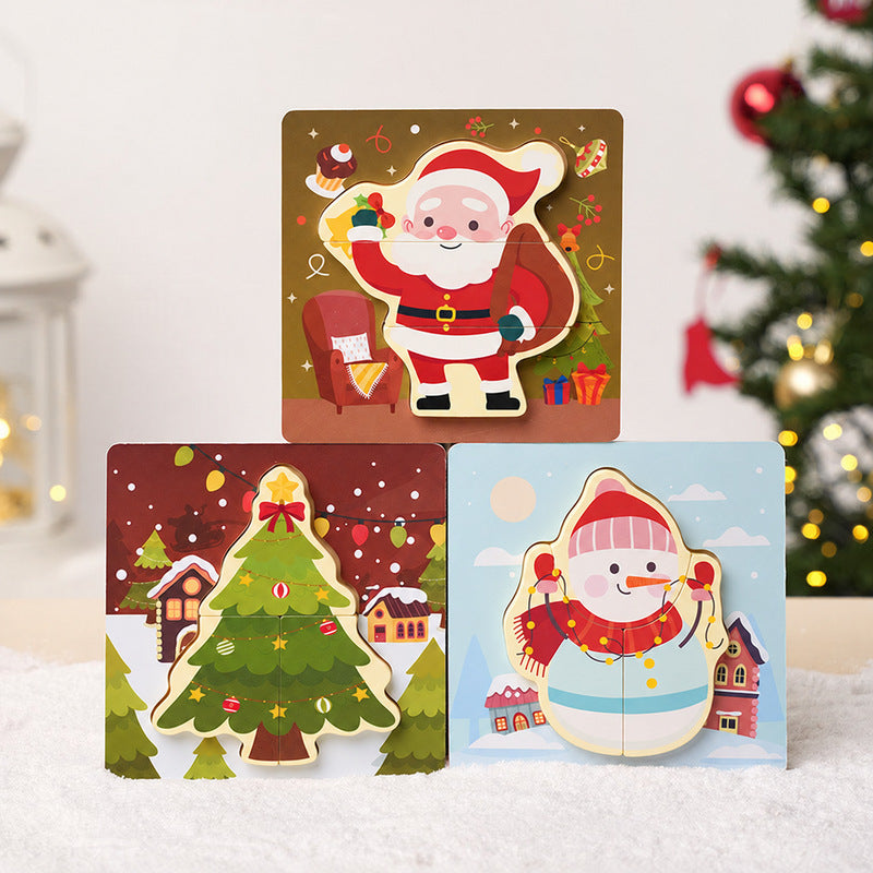 Montessori Toddler Xmas Puzzles