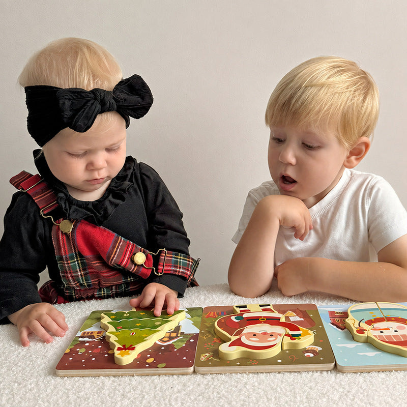 Montessori Toddler Xmas Puzzles