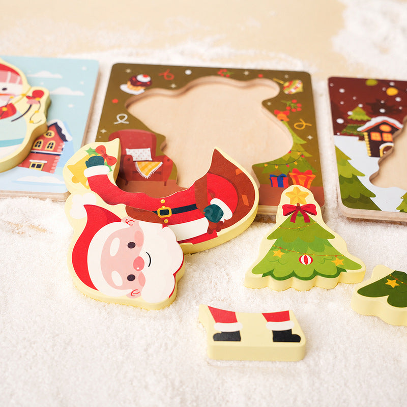 Montessori Toddler Xmas Puzzles