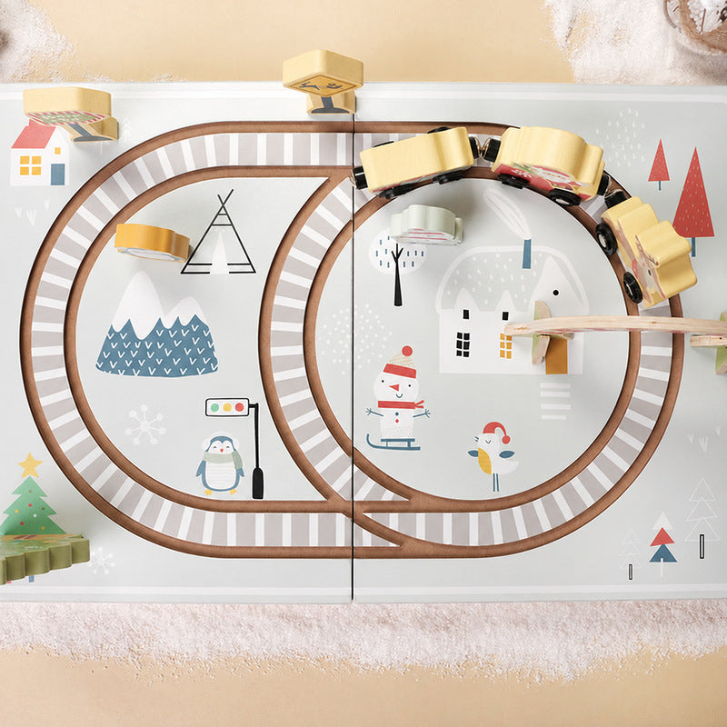 Montessori Christmas Railway