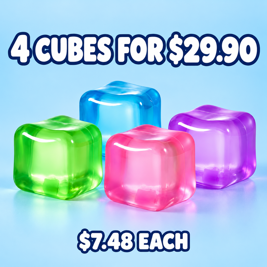 4 coconut oil squishy cubes for $29.90, $7.48 each