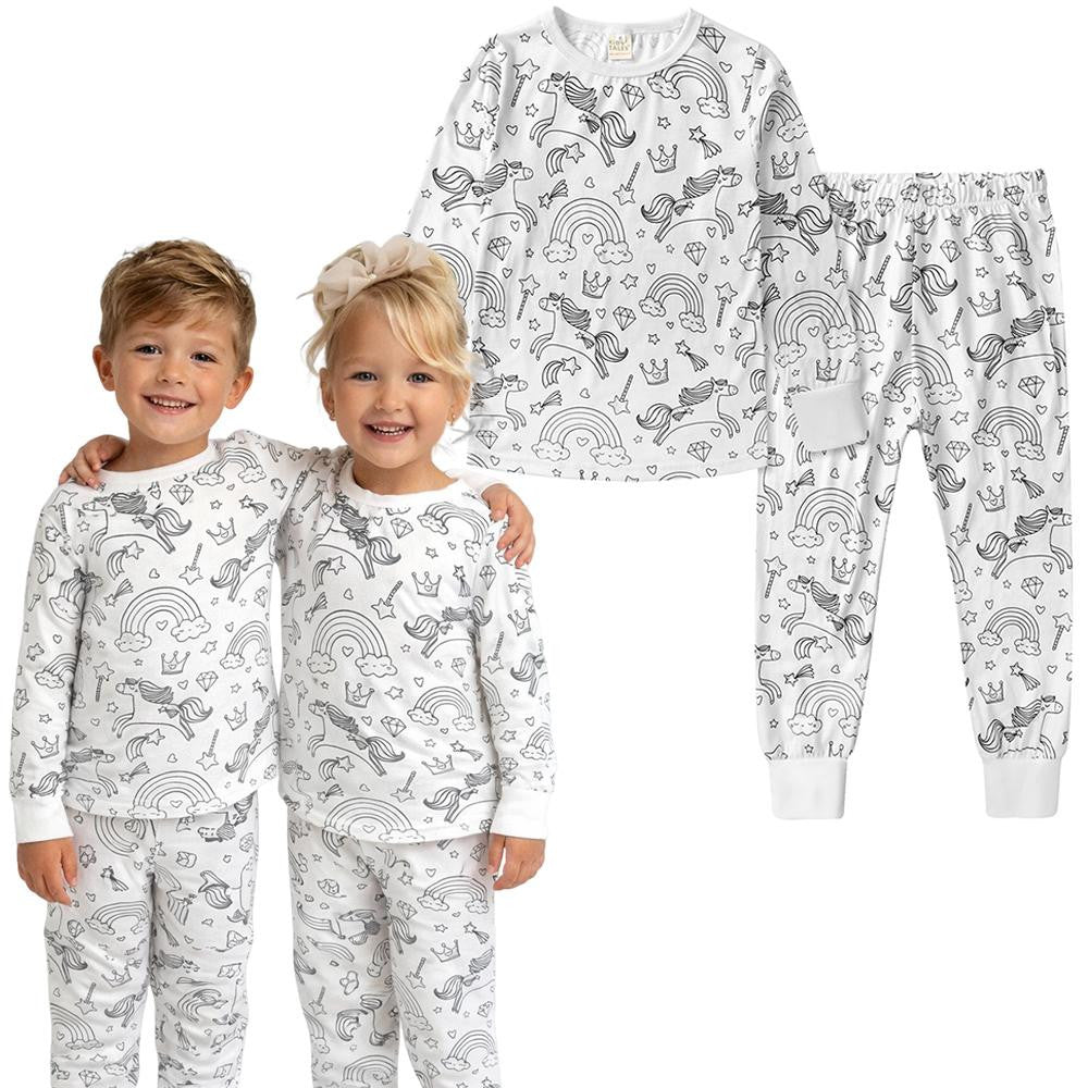 Coloring Pajamas for Kids with Creative Design Patterns, Style 2