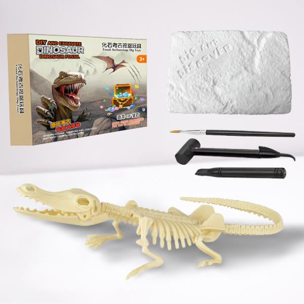 Dinosaur Excavation Kit with Fossil Dig Tools, Croctopus