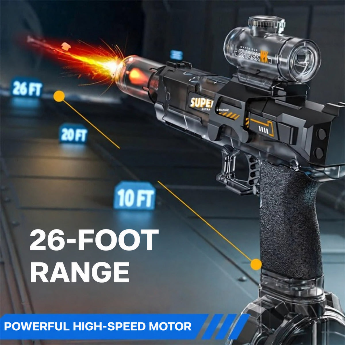 Electric Water Gun with LED Lights and Long Range - view 2