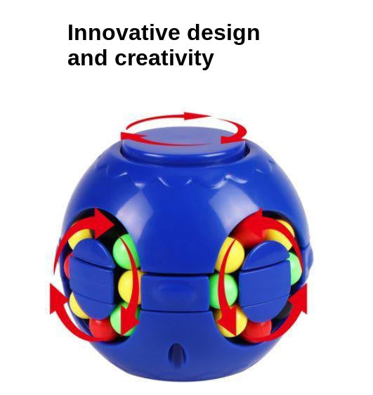 Fidget Puzzle Ball with Rotating Colored Beads - view 6