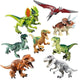 Dinosaur Building Figures Set, 8 Movable Jurassic Toys