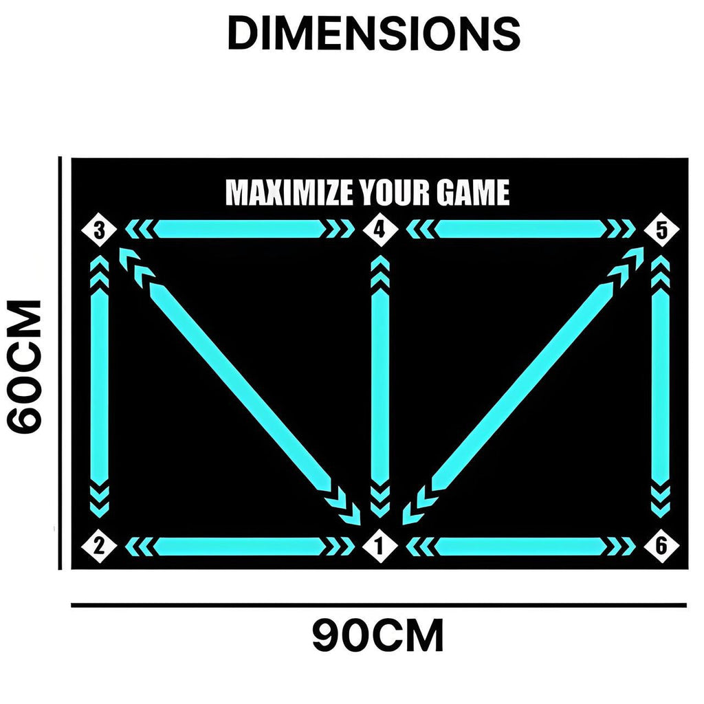 Football Training Mat with Numbered Zones and Elastic Cord - view 10