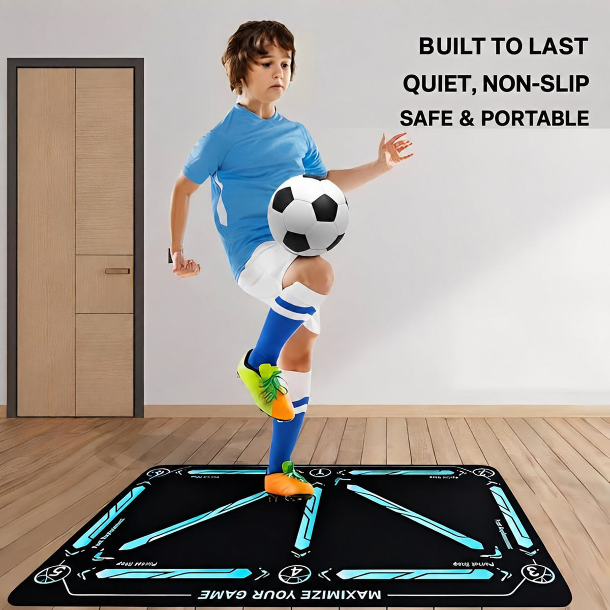 Football Training Mat with Numbered Zones and Elastic Cord - view 6