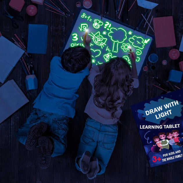 Glow Drawing Board with Light Pen and Erasable Surface - view 5