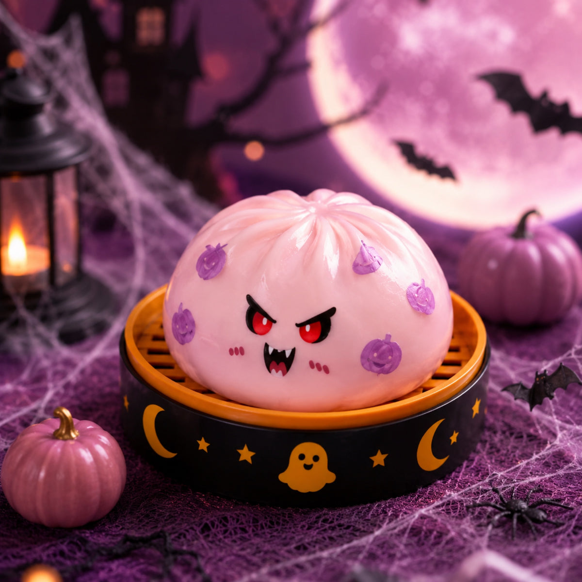 Kids playing with Halloween squishies