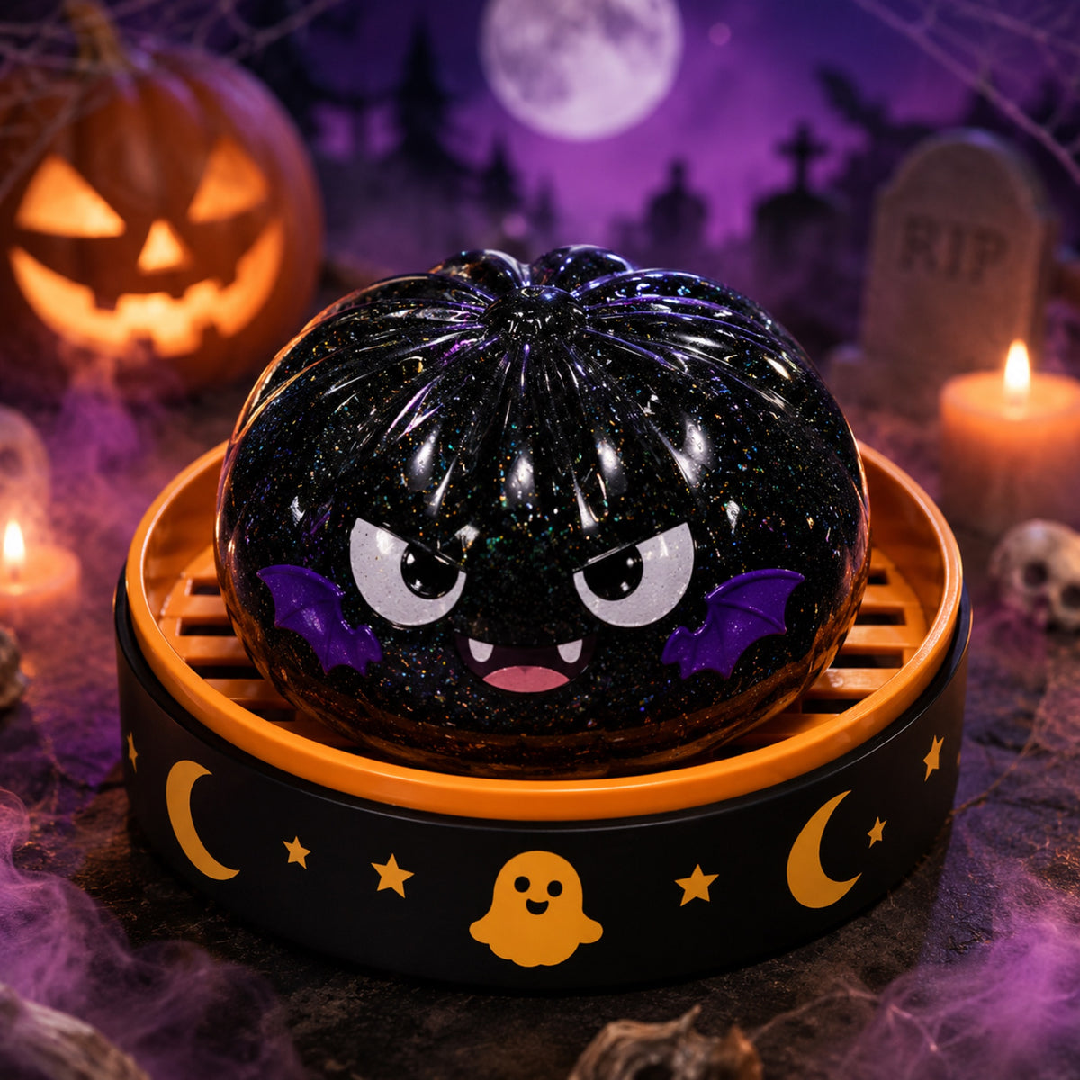 Orange pumpkin Halloween squishy