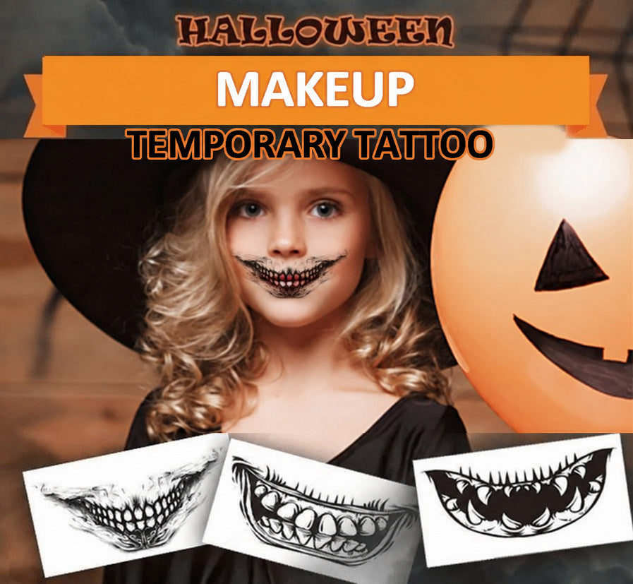 Halloween Temporary Tattoos - Realistic Face & Body Decals