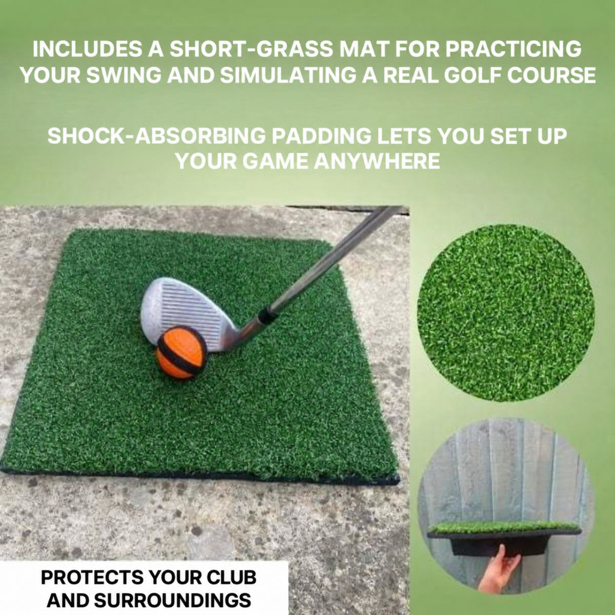 Indoor Golf Mat Game with Obstacles and Scoring Zones - view 8