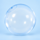 Inflatable bubble ball in translucent blue