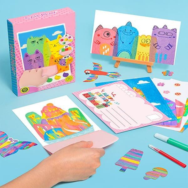 Scratch Art Kit for Kids with 20 Cards and Accessories
