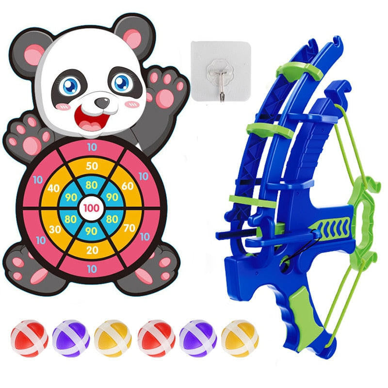 Sticky Ball Dart Set with Dinosaur Target and Bow - view 7