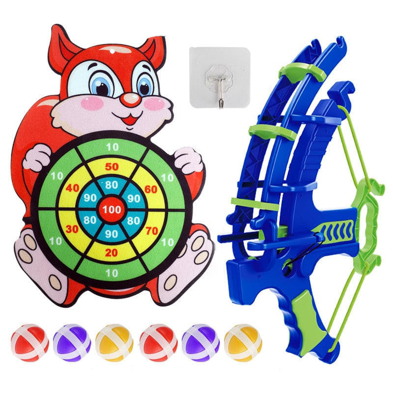 Sticky Ball Dart Set with Dinosaur Target and Bow - view 9