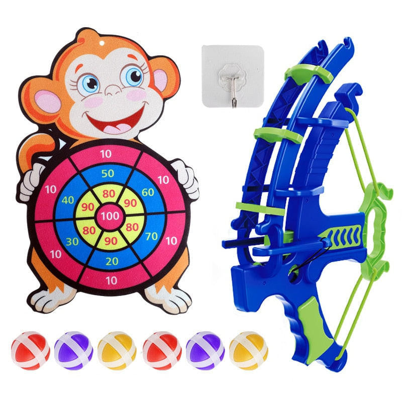 Sticky Ball Dart Set with Dinosaur Target and Bow - view 10