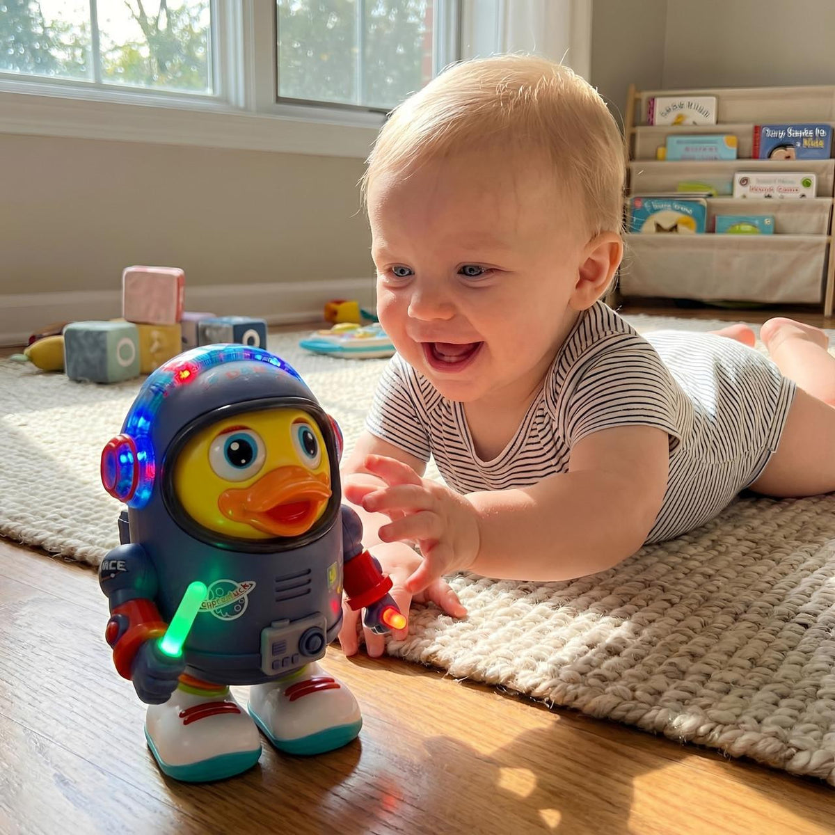 Musical Dancing Toy, Astronaut Duck with Lights - view 5