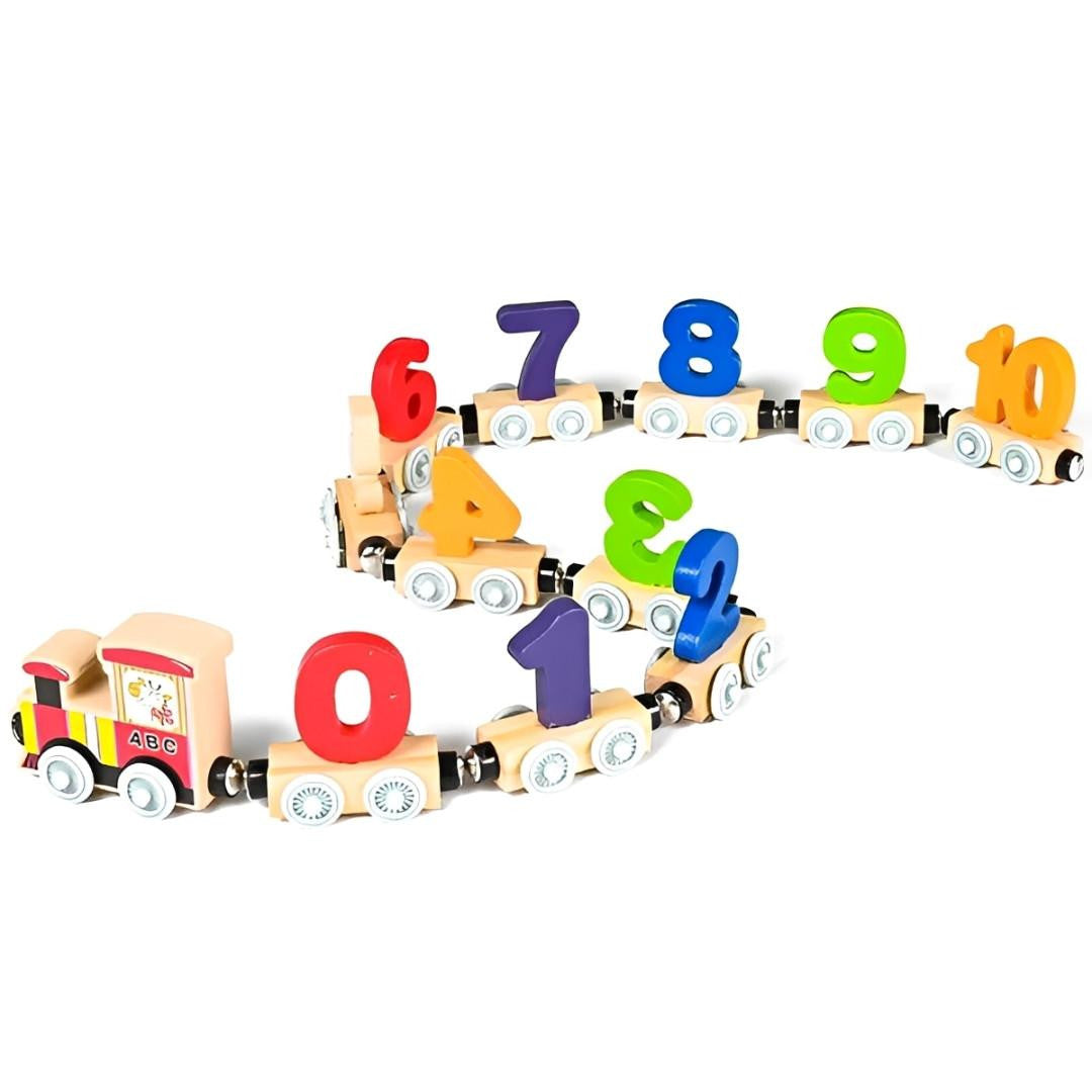 Wooden Number Train with Magnetic Connectors - view 9