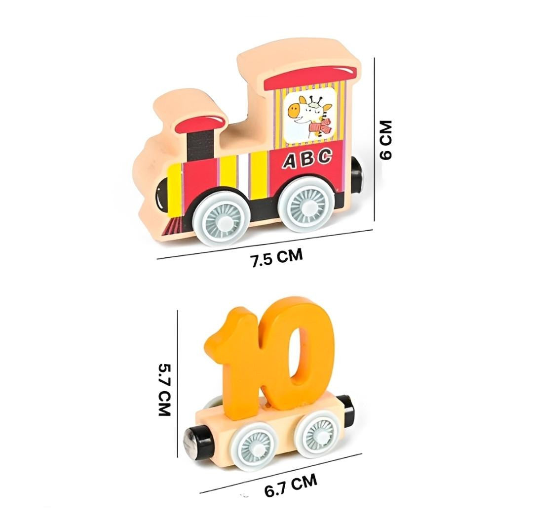 Wooden Number Train with Magnetic Connectors - view 7