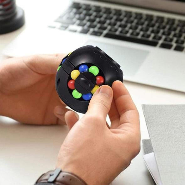 Fidget Puzzle Ball with Rotating Colored Beads - view 5