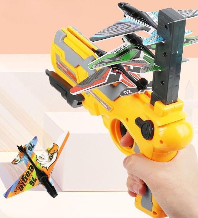 Foam Plane Launcher Toy with 4 Gliders for Outdoor Play - view 4