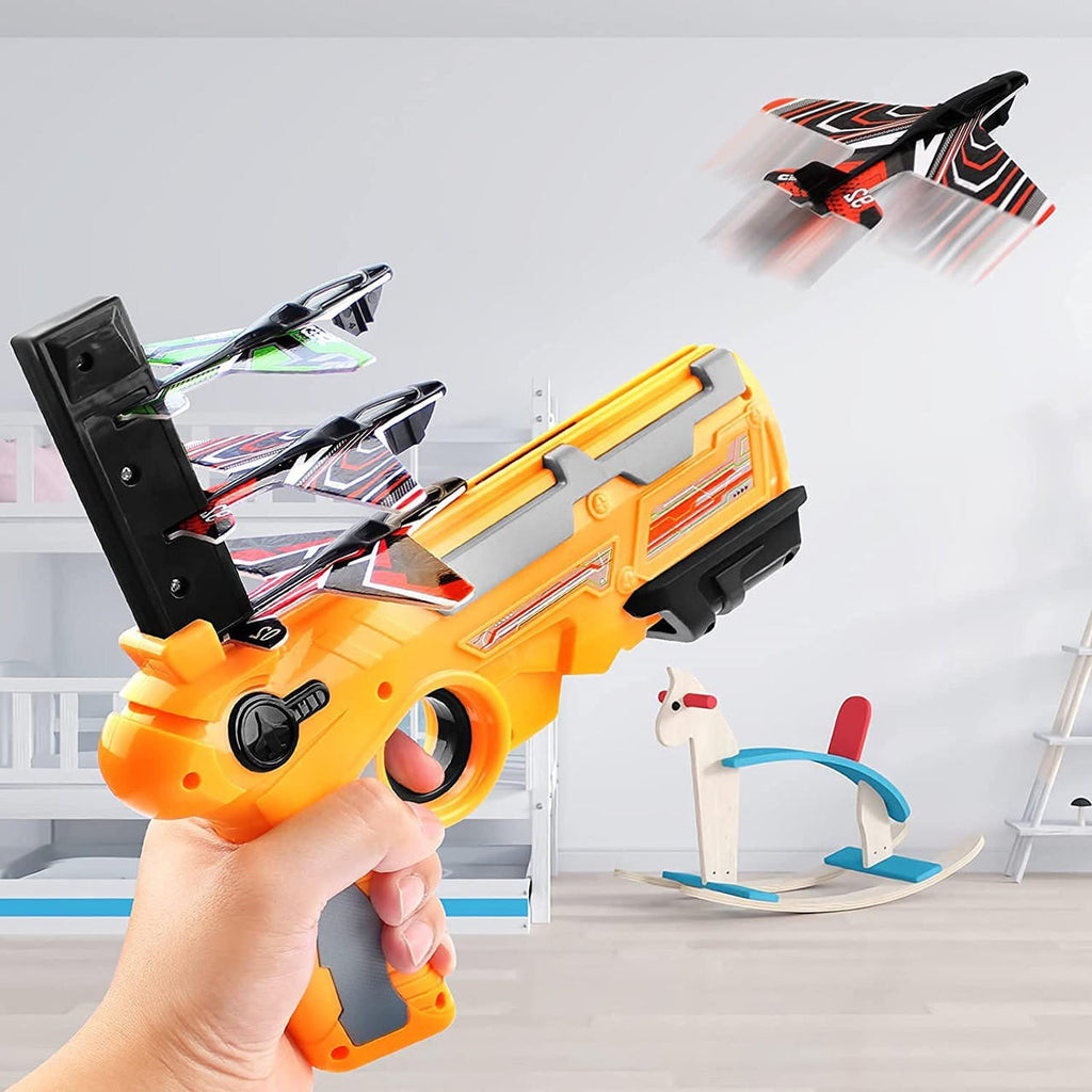 Foam Plane Launcher Toy with 4 Gliders for Outdoor Play - view 5