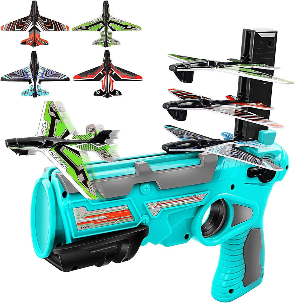 Foam Plane Launcher Toy with 4 Gliders for Outdoor Play - view 3