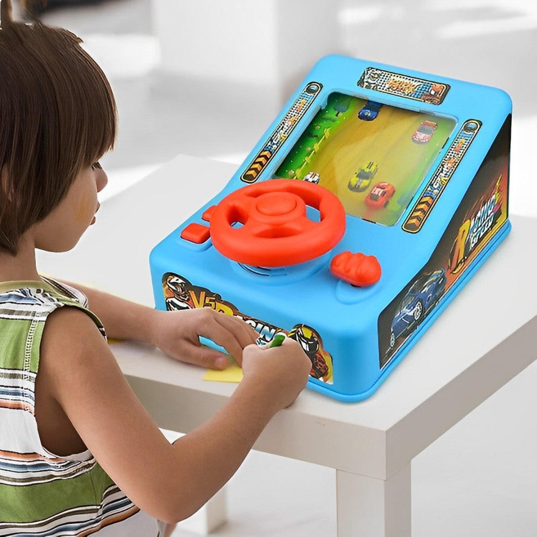 Racing Game Console Toy with Steering Wheel and Sounds - view 4