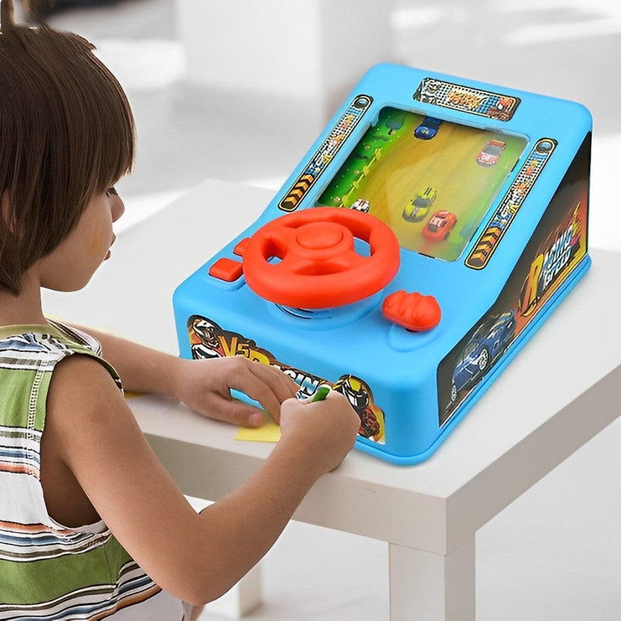 Racing Game Console Toy with Steering Wheel and Sounds - view 4