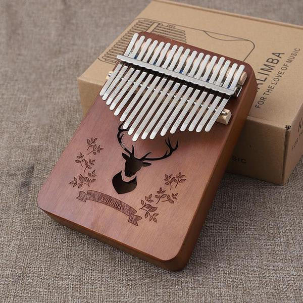 Kalimba 17 Keys Thumb Piano in Mahogany Wood - view 3