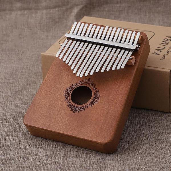 Kalimba 17 Keys Thumb Piano in Mahogany Wood - view 6