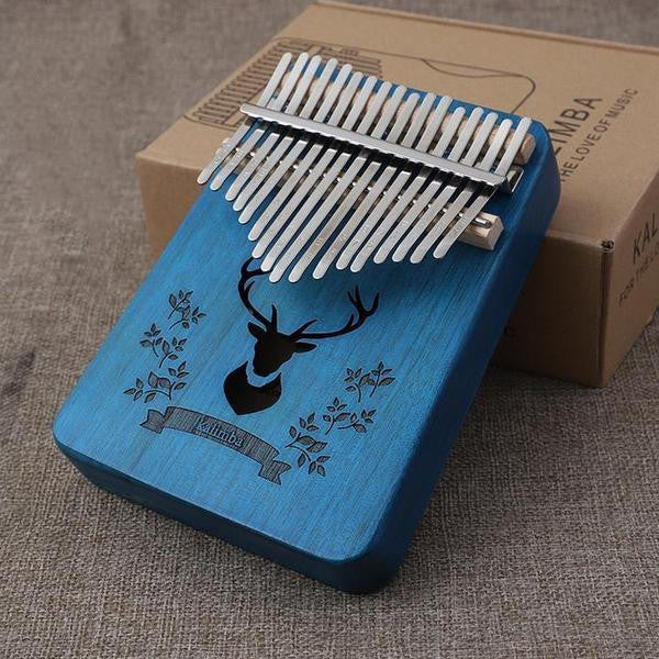 Kalimba 17 Keys Thumb Piano in Mahogany Wood - view 2
