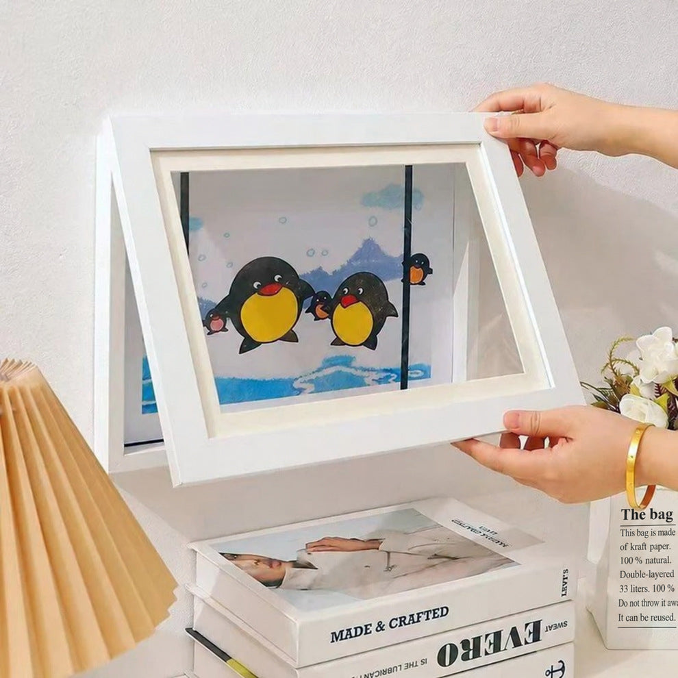 Kids Artwork Frame with Storage for 200 Drawings - view 5