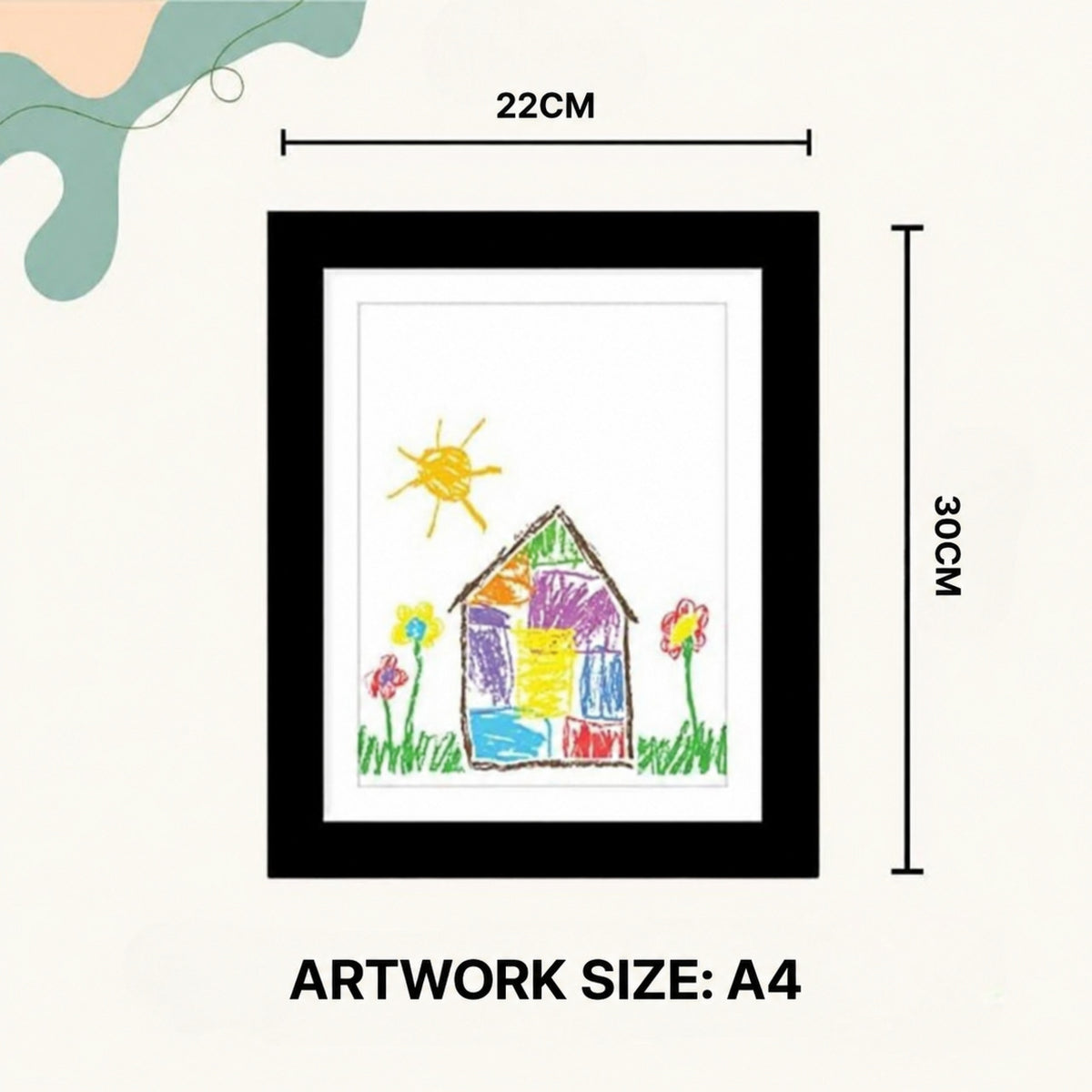 Kids Artwork Frame with Storage for 200 Drawings - view 7